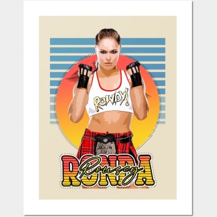 Retro Style Flyer Ronda Rousey Posters and Art